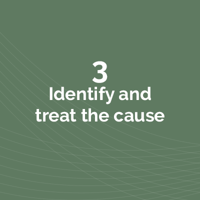 Identify and treat the cause